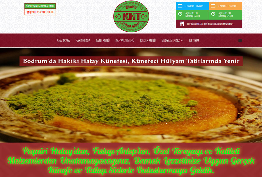 Cafe Künefe Web Sitesi