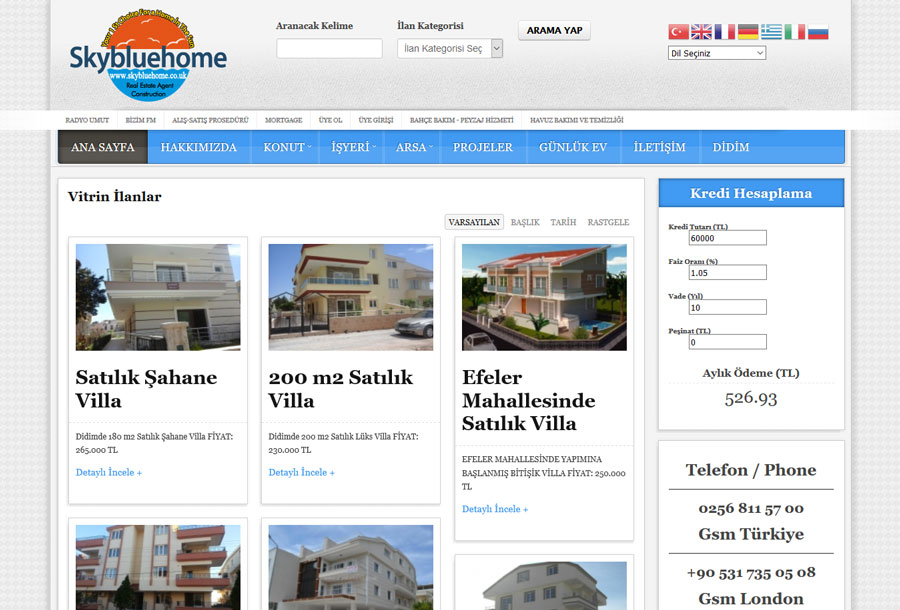 Emlak Web Sitesi