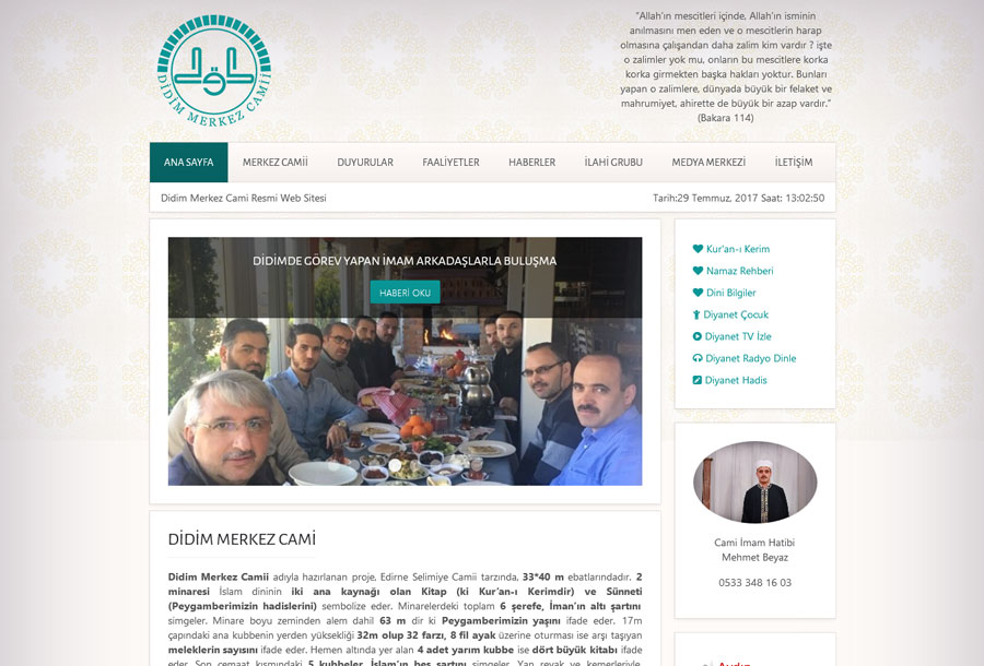 Cami Web Sitesi