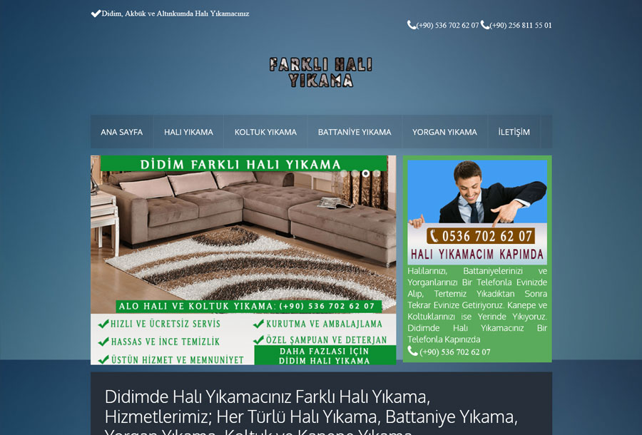 Halı Yıkama Web Sitesi