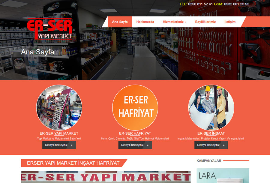 Yapı Market Web Sitesi